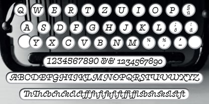 French Typewriter Font Poster 6