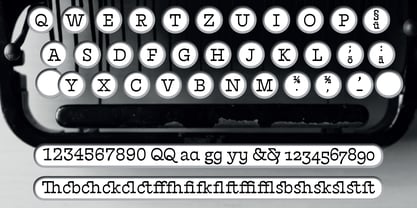 French Typewriter Font Poster 7