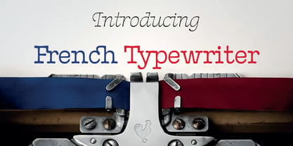 French Typewriter Font Poster 8