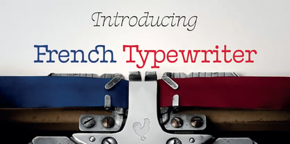 French Typewriter Font Poster 1