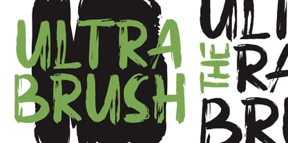 Ultra Brush Font Poster 1