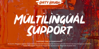Dirty Brush Font Poster 7