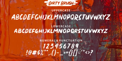 Dirty Brush Font Poster 3