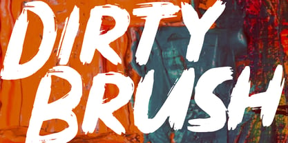 Dirty Brush Fuente Póster 1
