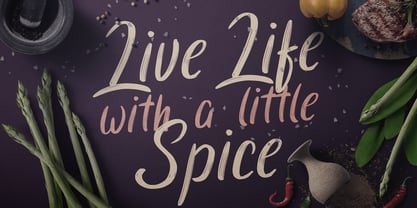Spicy Taste Font Poster 4