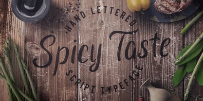 Spicy Taste Font Poster 1