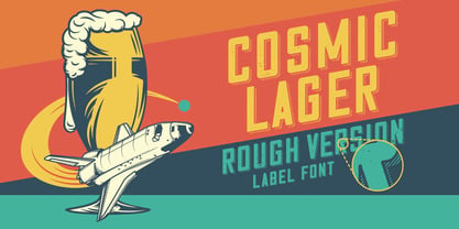 Cosmic Lager Font Poster 5