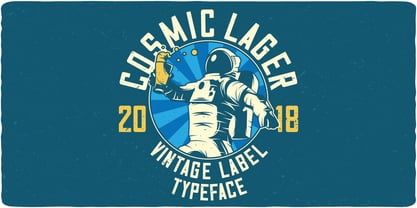 Cosmic Lager Font Poster 3