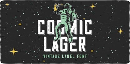 Cosmic Lager Font Poster 1