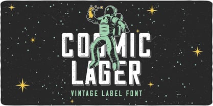 Cosmic Lager Fuente Póster 1