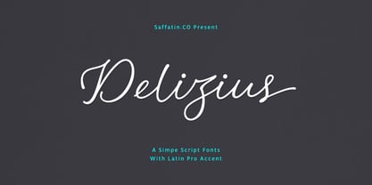 Delizius Script Latin Pro Font Poster 1