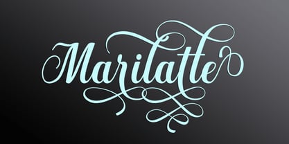 Marilatte Font Poster 1