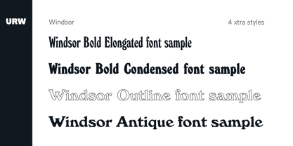 Windsor Font Poster 4