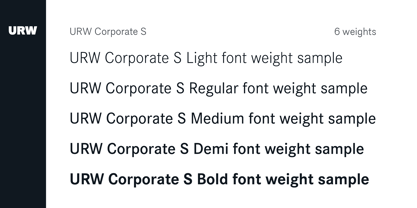 Corporate S Font Poster 3