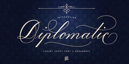 Diplomatic Font Poster 1