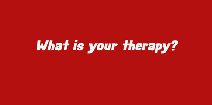 Rough Therapy Font Poster 6