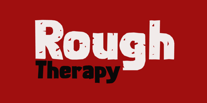 Rough Therapy Font Poster 1