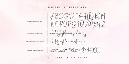 Sagitarius Signature Font Fuente Póster 13
