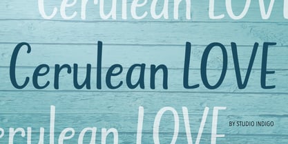 Cerulean Love Font Poster 9