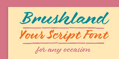 Brushland Font Poster 7
