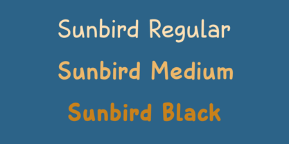 Sunbird Font Poster 1