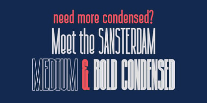 Sansterdam Font Poster 5