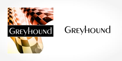 Greyhound Font Poster 5