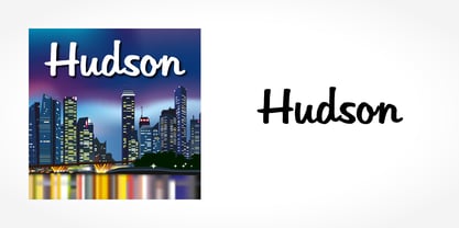 Hudson Font Poster 5