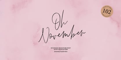 Oh November Font Poster 8