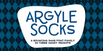 Argyle Socks Font Poster 1