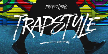 Trapstyle Font Poster 6