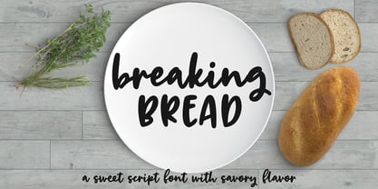 Breaking Bread Font Poster 7