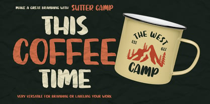 Sutter Camp Font Poster 6
