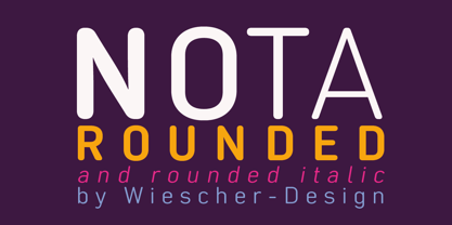 Nota Rounded Font Poster 7