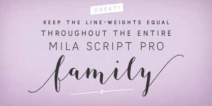 Mila Script Pro Font Poster 3