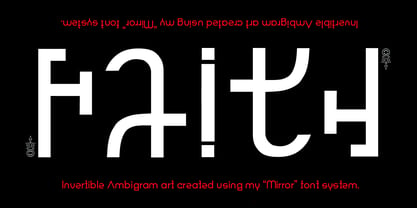 Mirror Font Poster 9