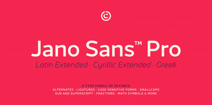 Jano Sans Pro Font Poster 1