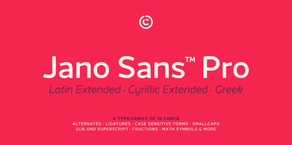 Jano Sans Pro Police Poster 1