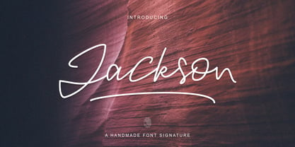 Jackson Script Font Poster 1