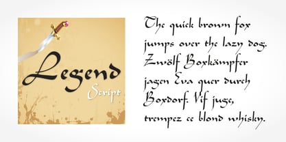Legend Script Font Poster 2