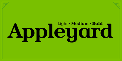 Appleyard Font Poster 5