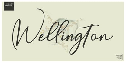 Wellington Font Poster 9