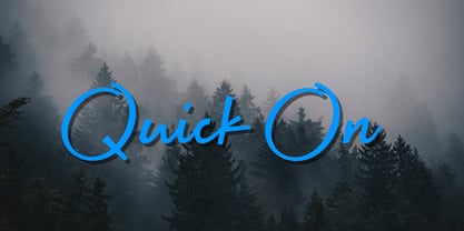 Quick On Font Poster 6