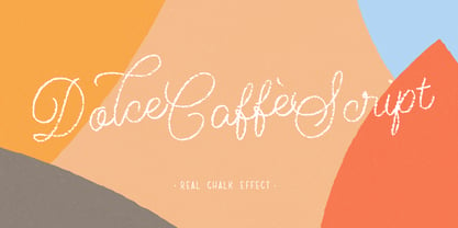 Dolce Caffe Chalk Font Poster 6