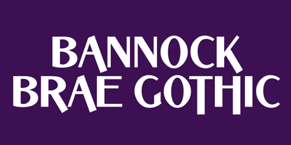 Bannock Brae Gothic Police Affiche 5