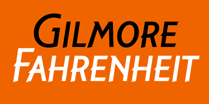 Gilmore Fahrenheit Font Poster 5