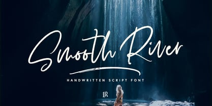 Smooth River Font Poster 8