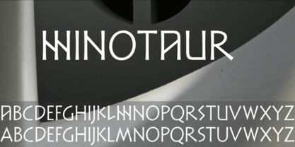 Minotaur Font Poster 3