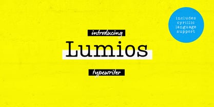 Lumios Typewriter Font Poster 8