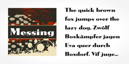 Messing Font Poster 2